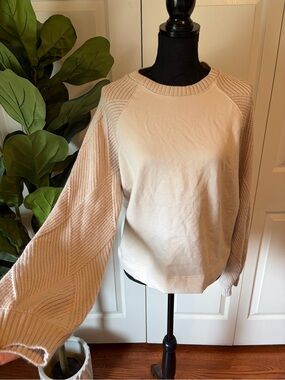 Splendid Women's Cream Knit Sweater Large